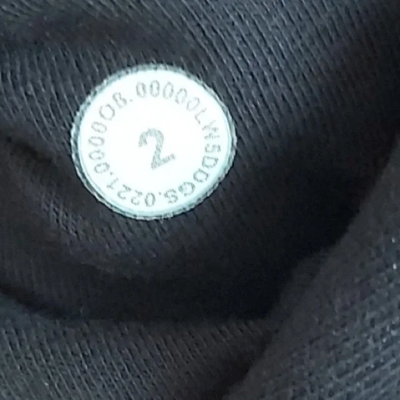 Lululemon Relaxed Fit Super-High Rise French Terry Full Length Jogger black sz 2 - Picture 9 of 9